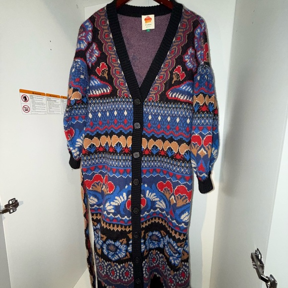 Farm Rio Multicolor Patterned Cardigan - Picture 10 of 14